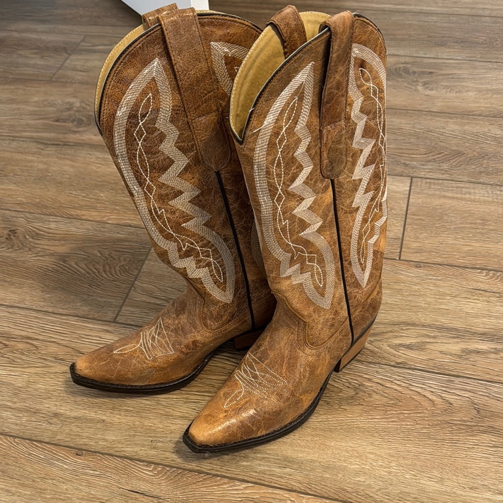 Brown Western Cowboy Boots